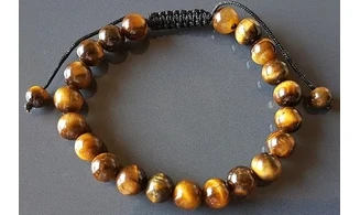 Oeil de Tigre pierres Boules bracelet