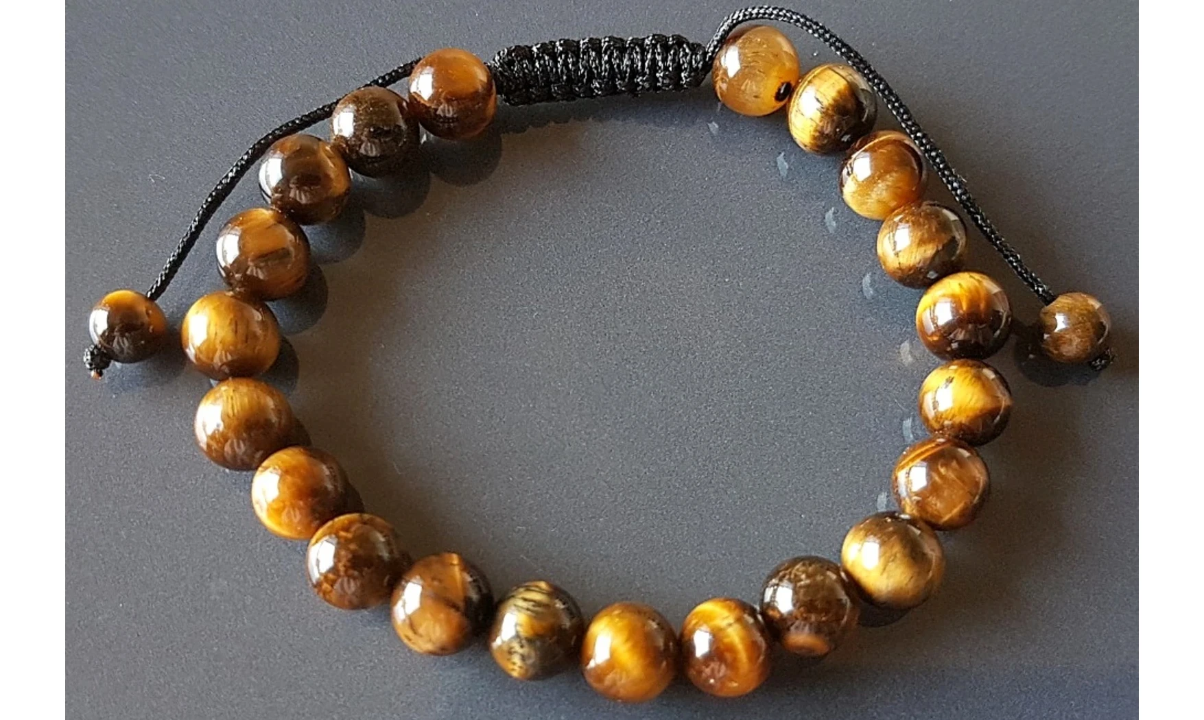 Oeil de Tigre pierres Boules bracelet