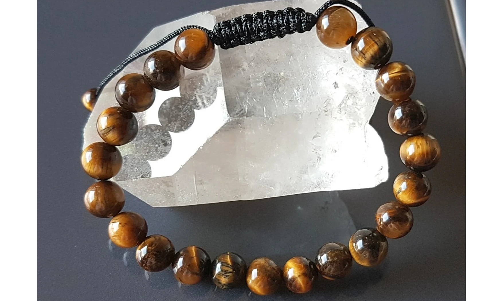 Oeil de Tigre pierres Boules bracelet