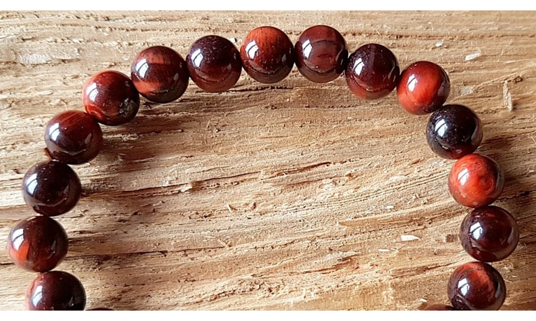Oeil de Taureau pierres Boules bracelet