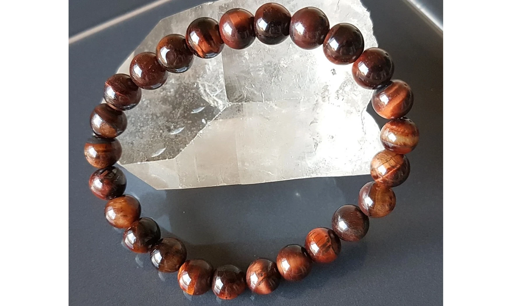 Oeil de Taureau pierres Boules bracelet