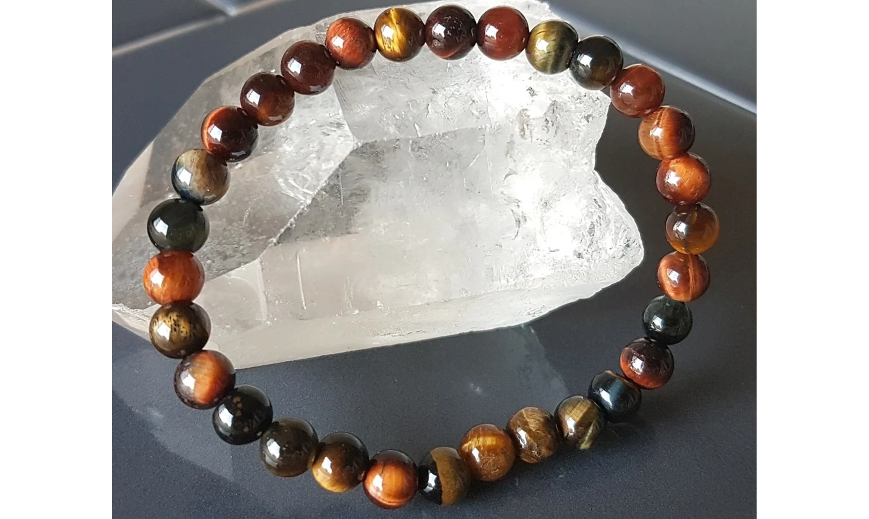 Oeil Tigre/Faucon/Taureau bracelet Boule