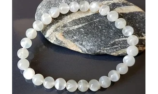 Pierre de Lune pierres Boules bracelet
