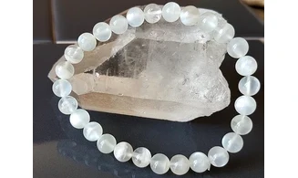 Pierre de Lune pierres Boules bracelet