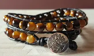 Oeil de Tigre Bracelet perles pierres