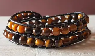 Oeil de Tigre Bracelet perles pierres