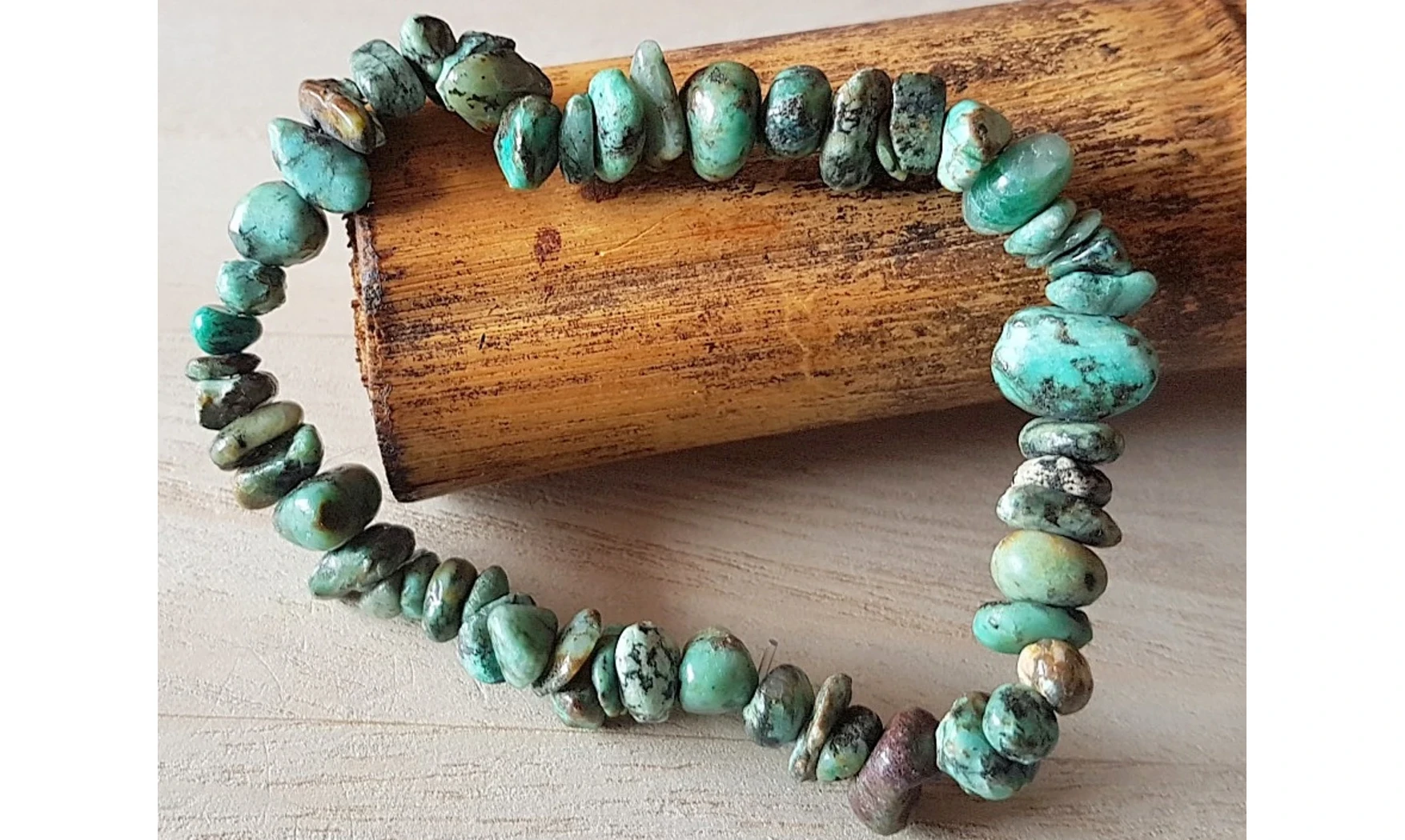 Turquoise d'Afrique bracelet Baroque
