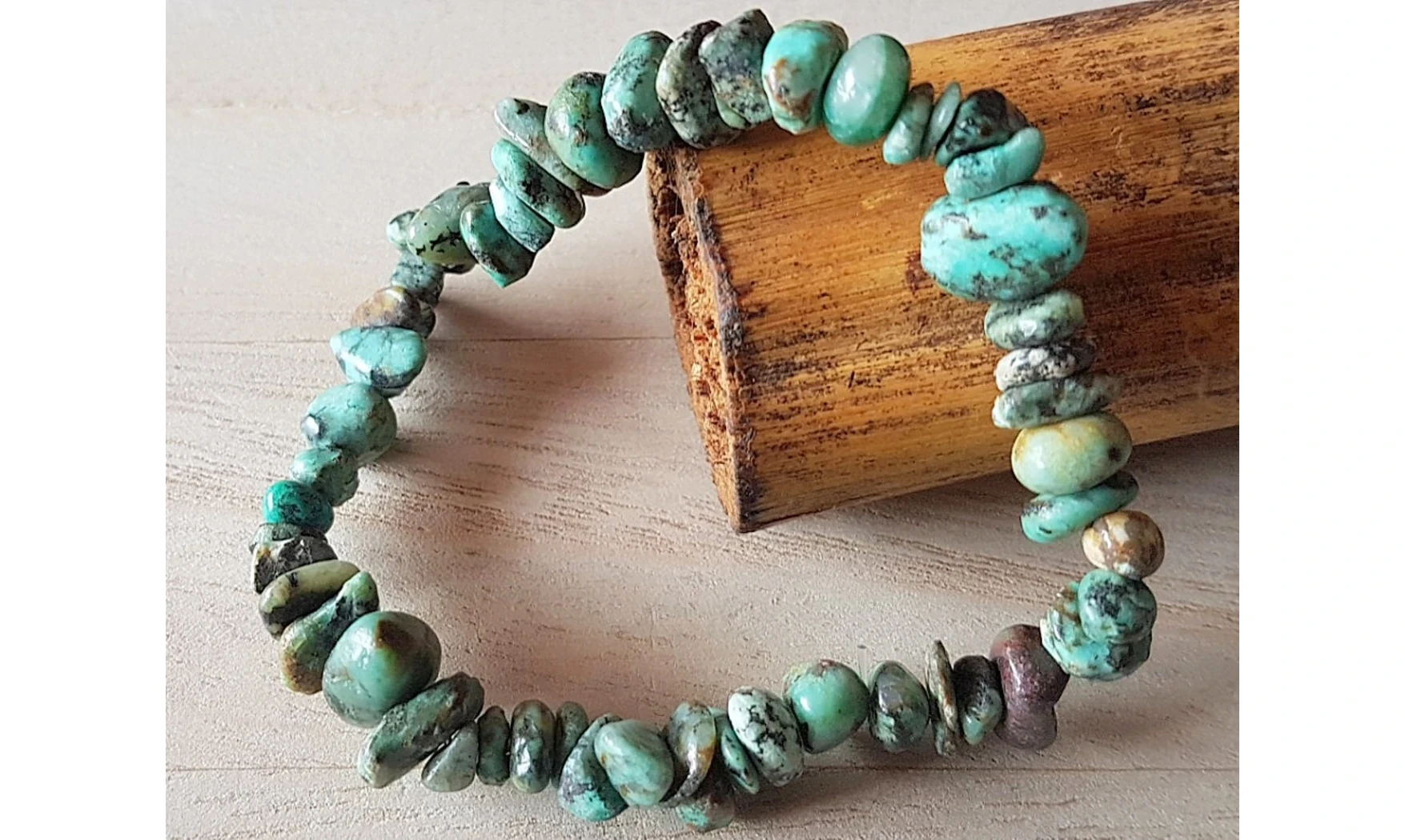 Turquoise d'Afrique bracelet Baroque