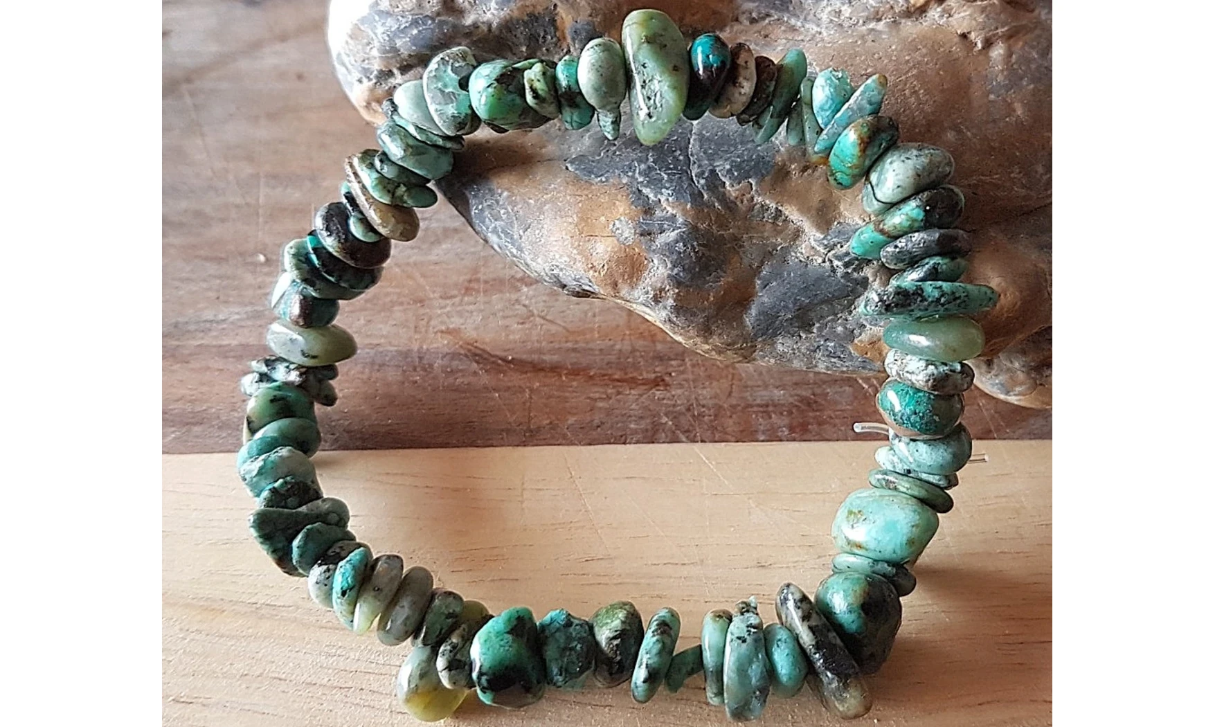 Turquoise d'Afrique bracelet Baroque