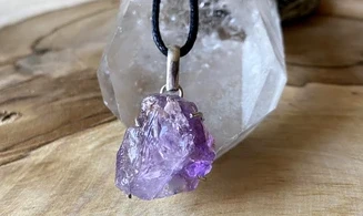 Améthyste pierre pendentif & Argent