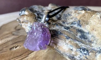 Améthyste pierre pendentif & Argent
