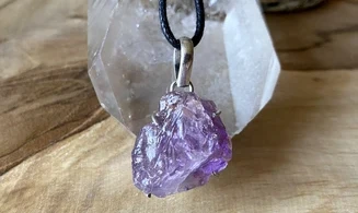 Améthyste pierre pendentif & Argent