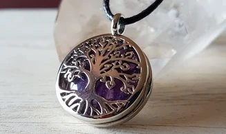 Arbre de Vie Améthyste pierre pendentif
