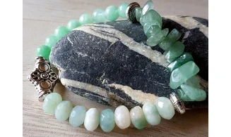 Aventurine verte Bracelet Antik pierres