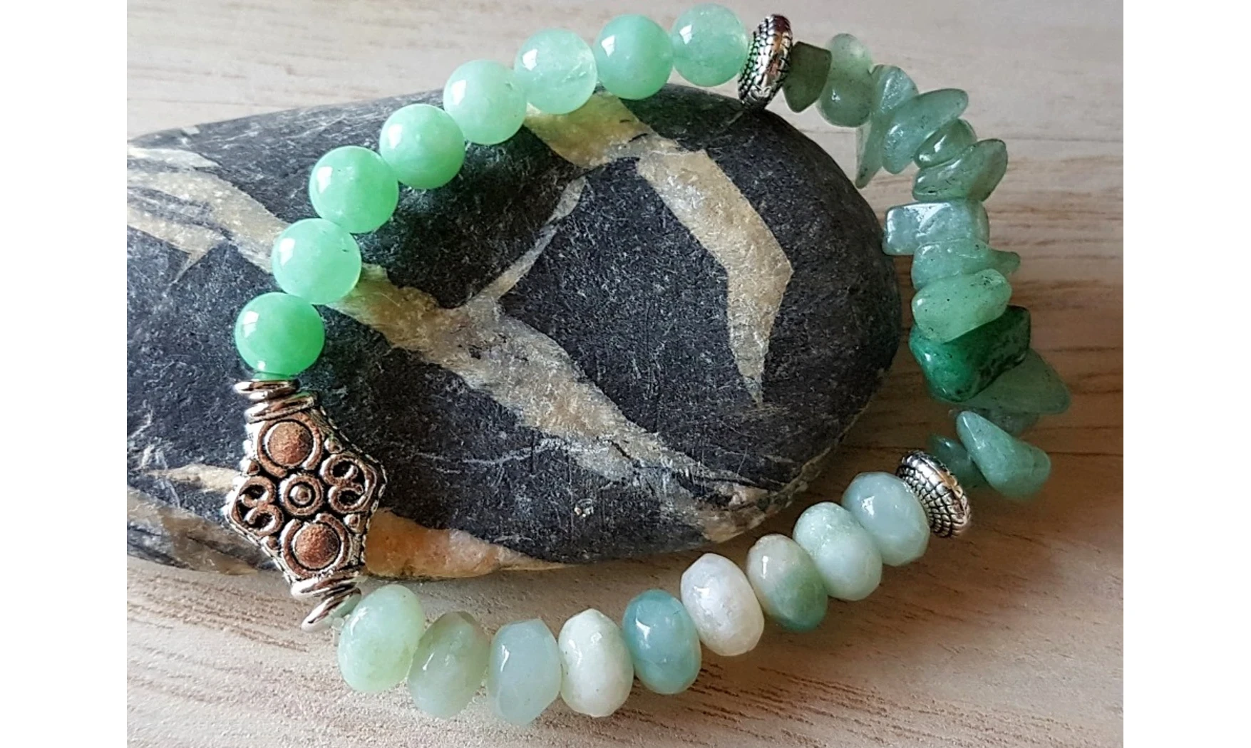 Aventurine verte Bracelet Antik pierres