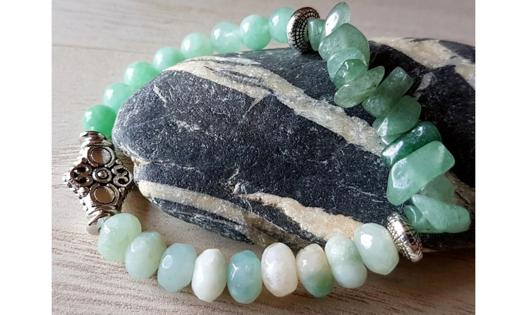 Aventurine verte Bracelet Antik pierres