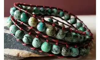 Turquoise d'Afrique Bracelet Boules