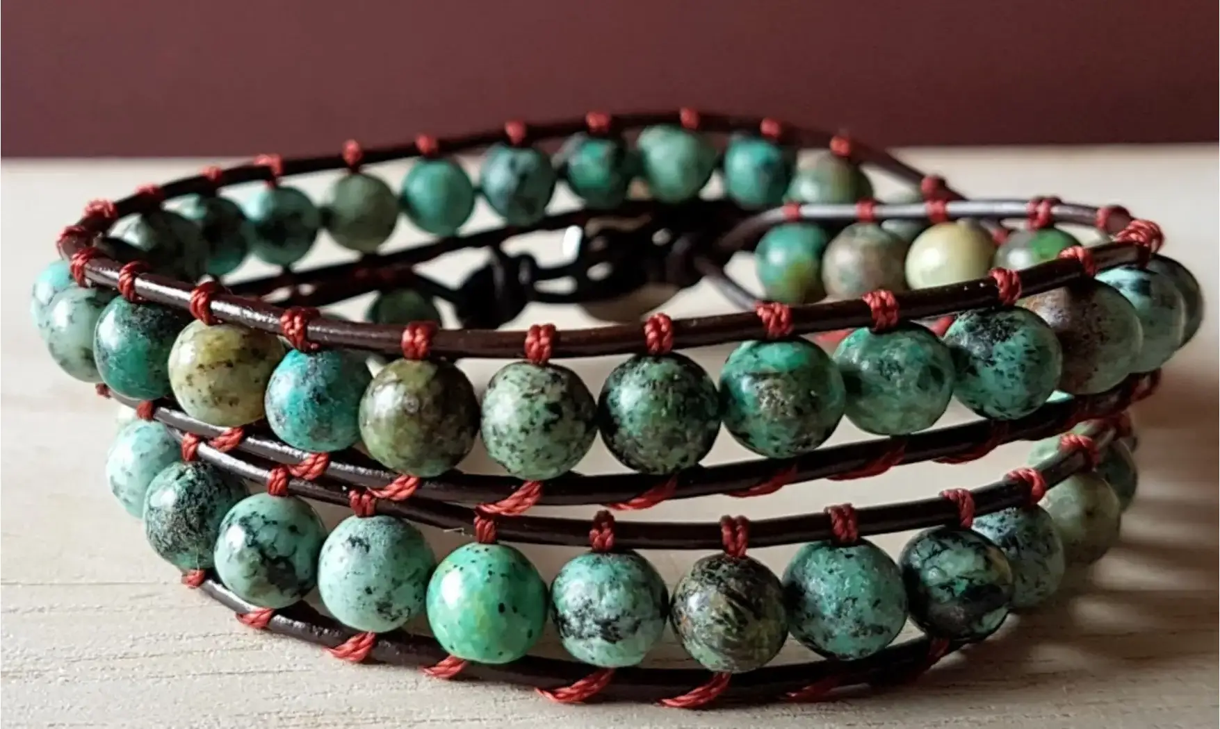 Turquoise d'Afrique Bracelet Boules