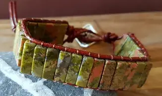 Unakite Bracelet pierres