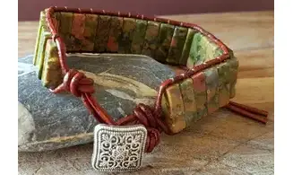 Unakite Bracelet pierres