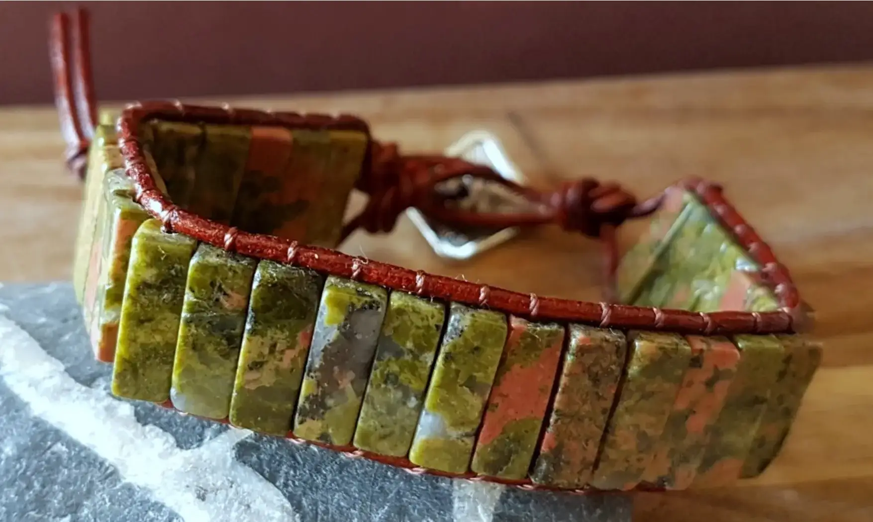 Unakite Bracelet pierres