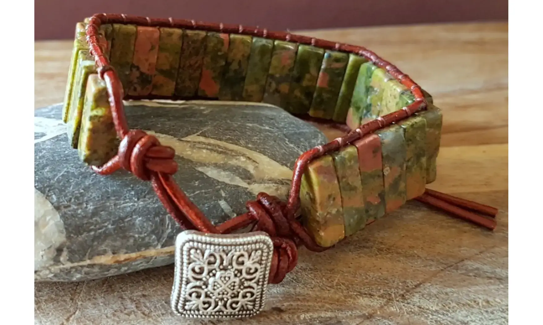 Unakite Bracelet pierres