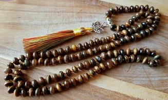 Tiger Eye Necklace Mala Beads