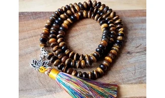 Tiger Eye Necklace Mala Beads