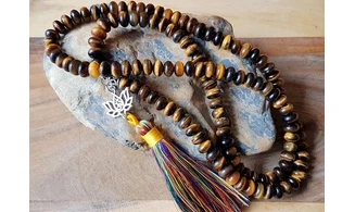 Tiger Eye Necklace Mala Beads