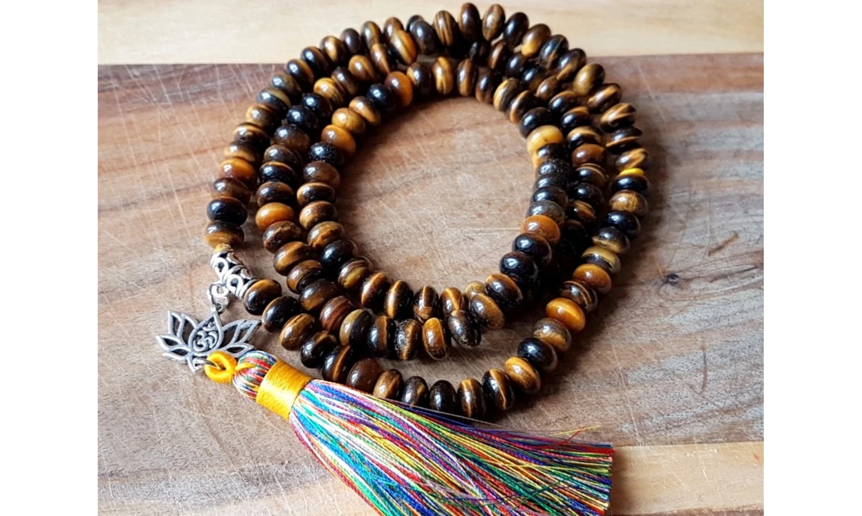 Tiger Eye Necklace Mala Beads
