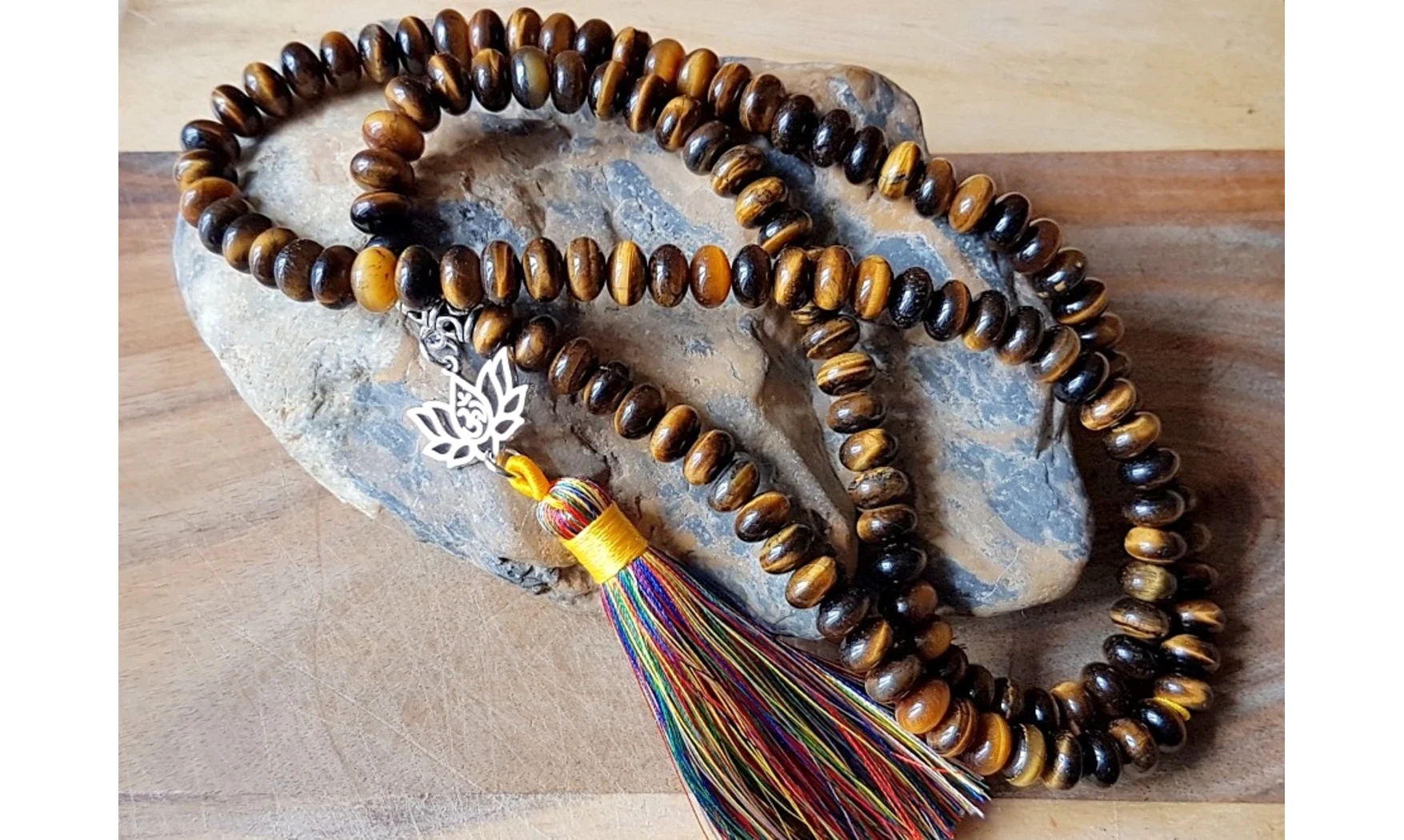 Tiger Eye Necklace Mala Beads