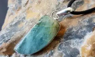 Aigue-Marine pendentif & Argent 2