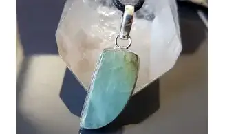 Aigue-Marine pendentif & Argent 2