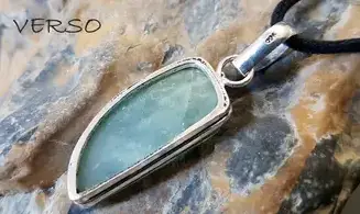 Aigue-Marine pendentif & Argent 2