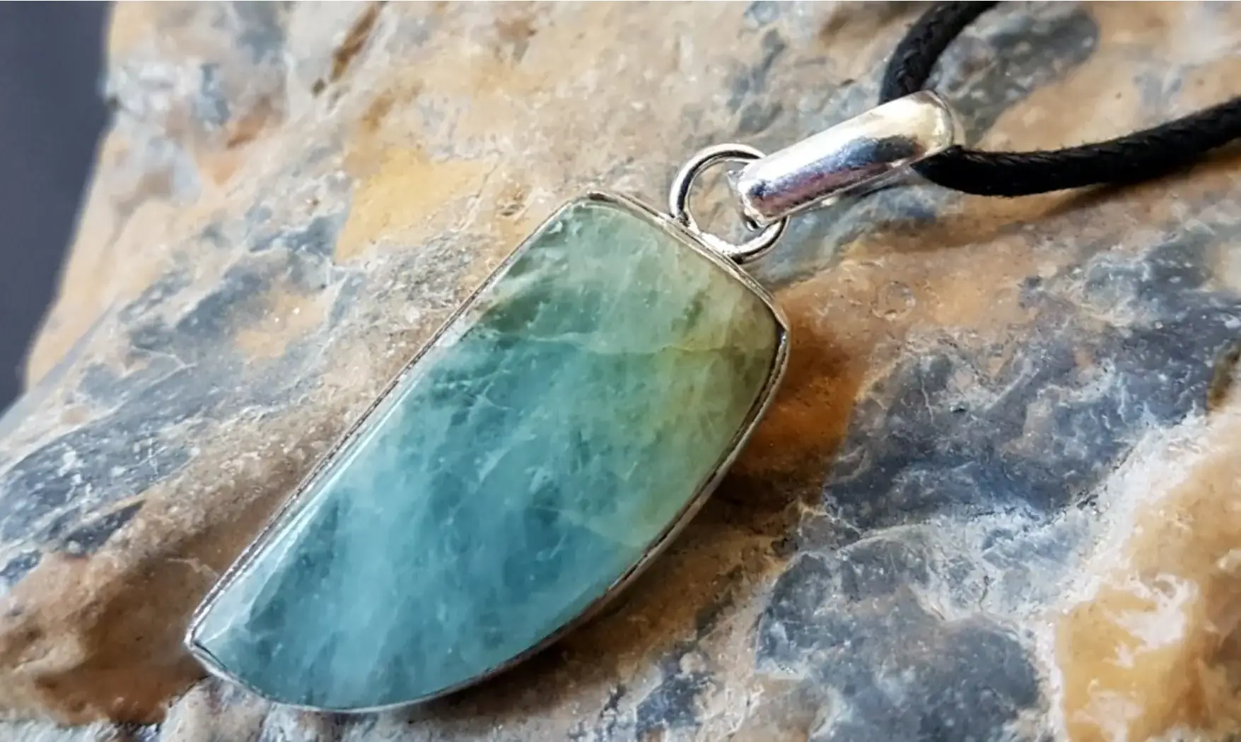 Aigue-Marine pendentif & Argent 2