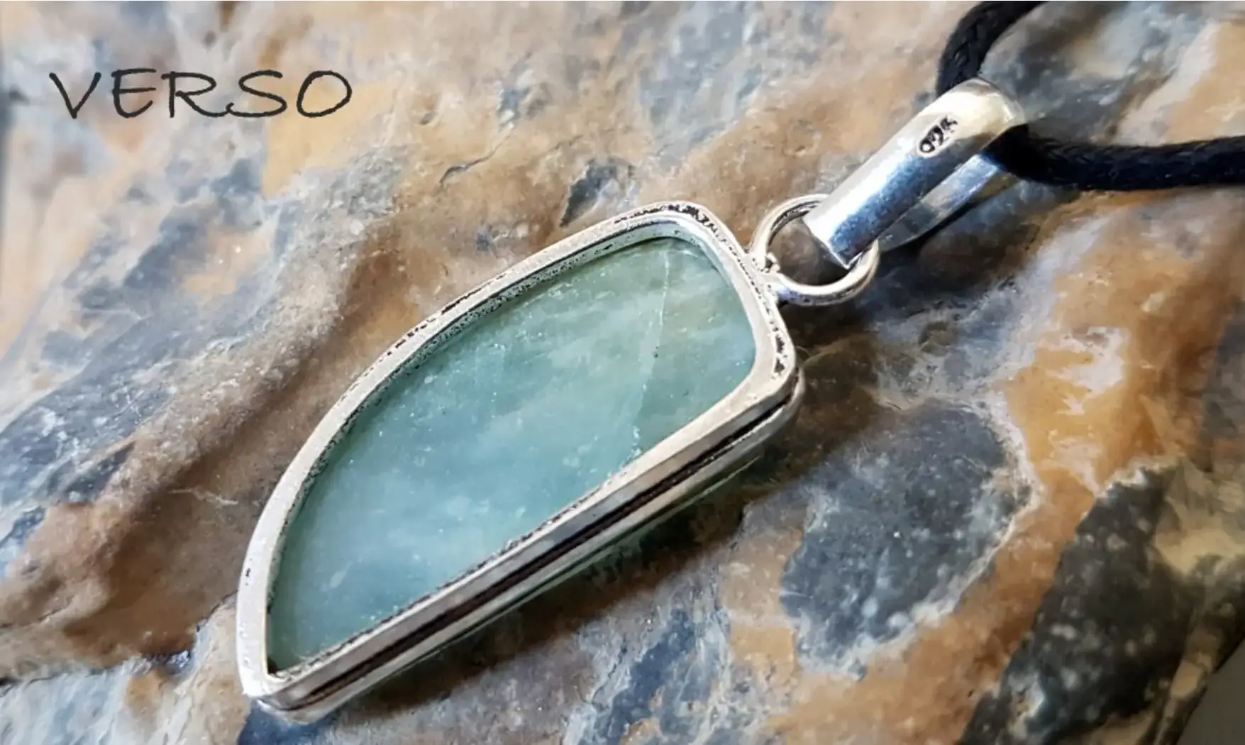 Aigue-Marine pendentif & Argent 2