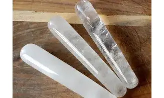 Cristal de roche Bâton Massage pierre