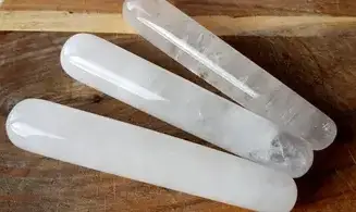 Cristal de roche Bâton Massage pierre