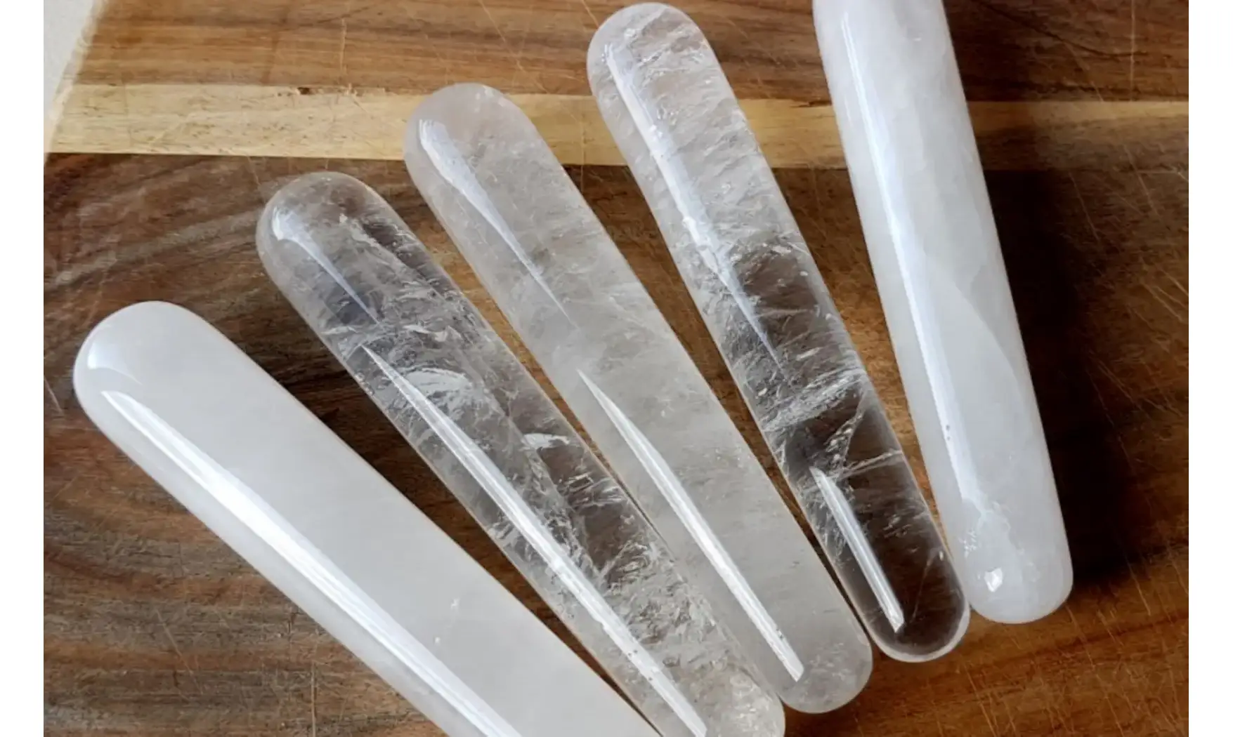 Cristal de roche Bâton Massage pierre