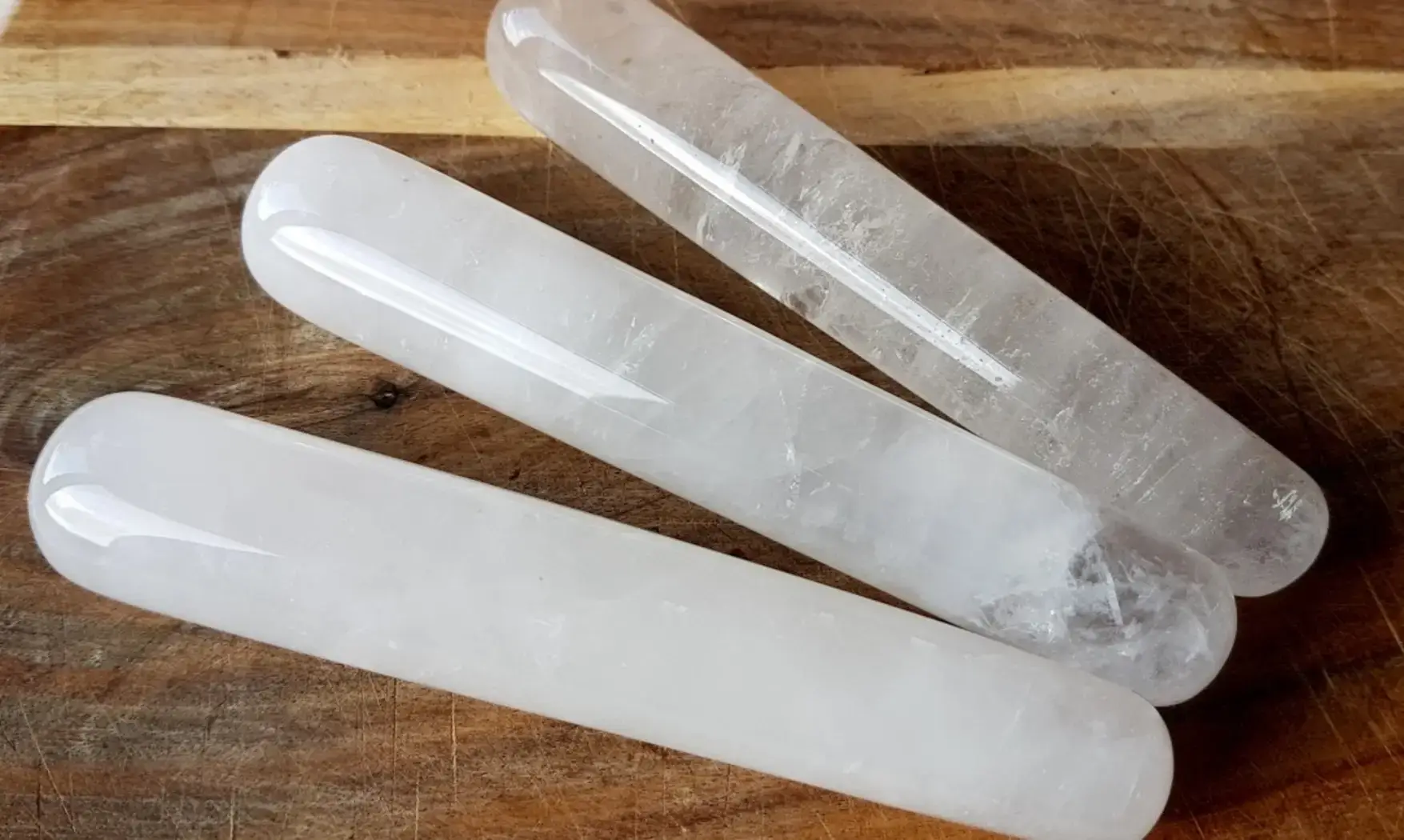 Cristal de roche Bâton Massage pierre