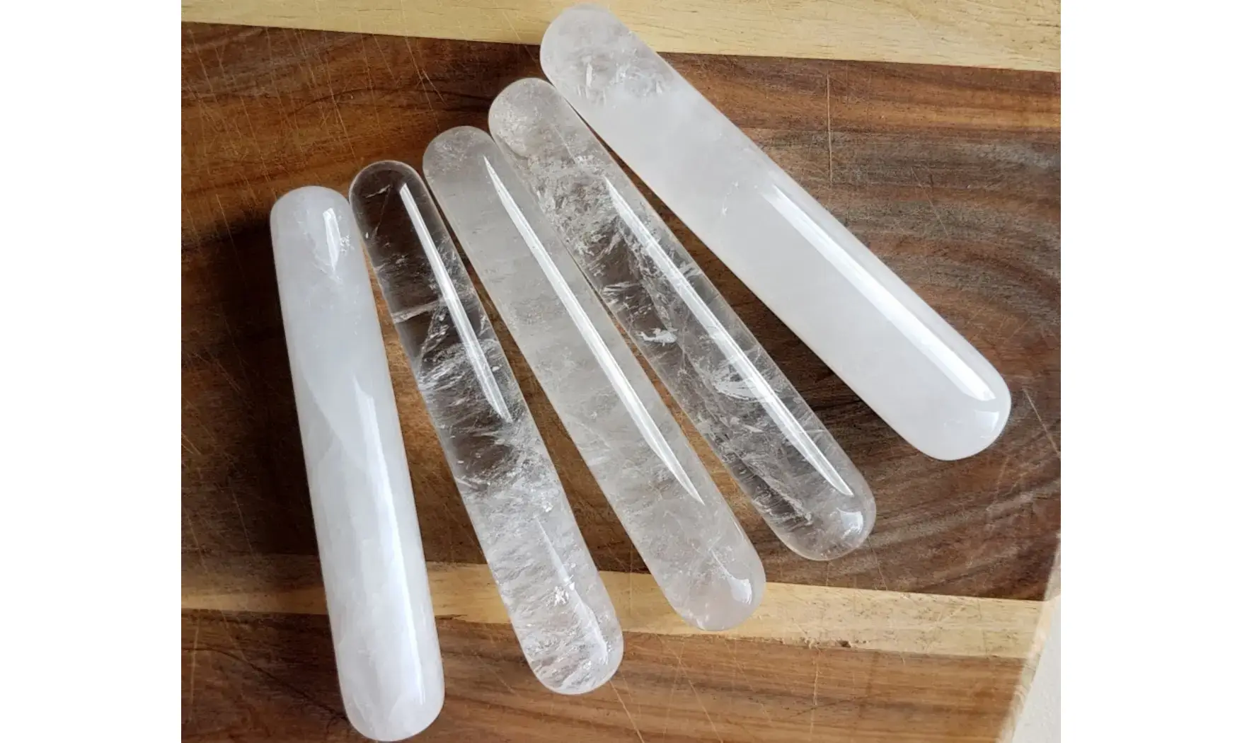 Cristal de roche Bâton Massage pierre