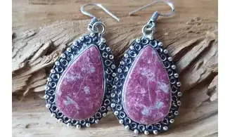 Thulite pierre BO Argent