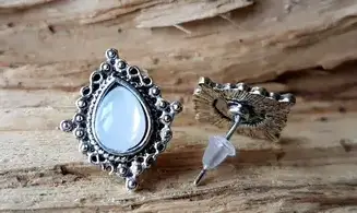 Glass Opal Earrings