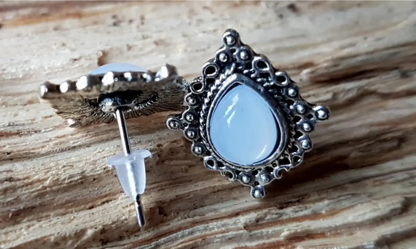 Glass Opal Earrings