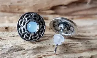 Glass Opal Earrings