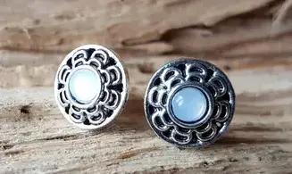 Glass Opal Earrings