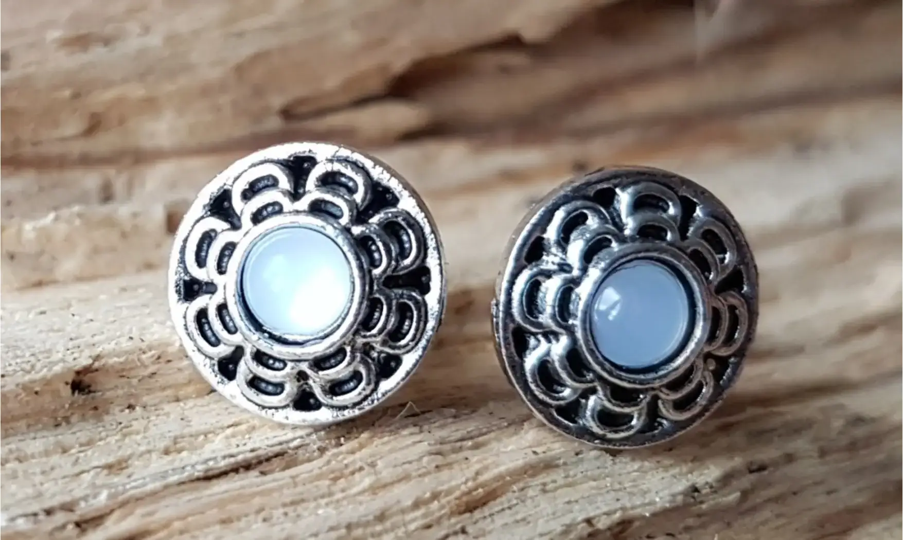 Glass Opal Earrings