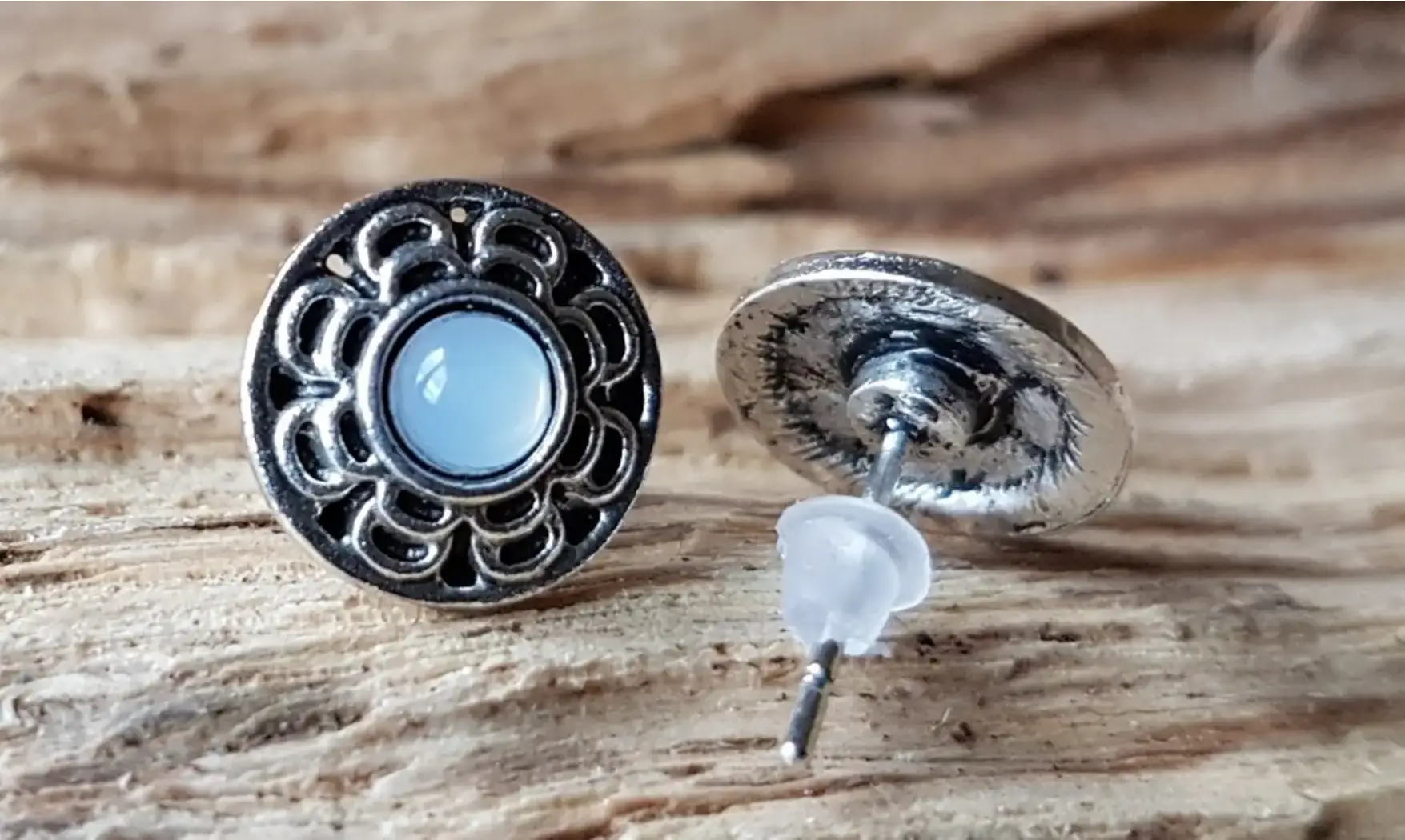 Glass Opal Earrings