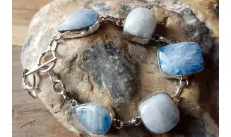 Labradorite Blanche bracelet & Argent