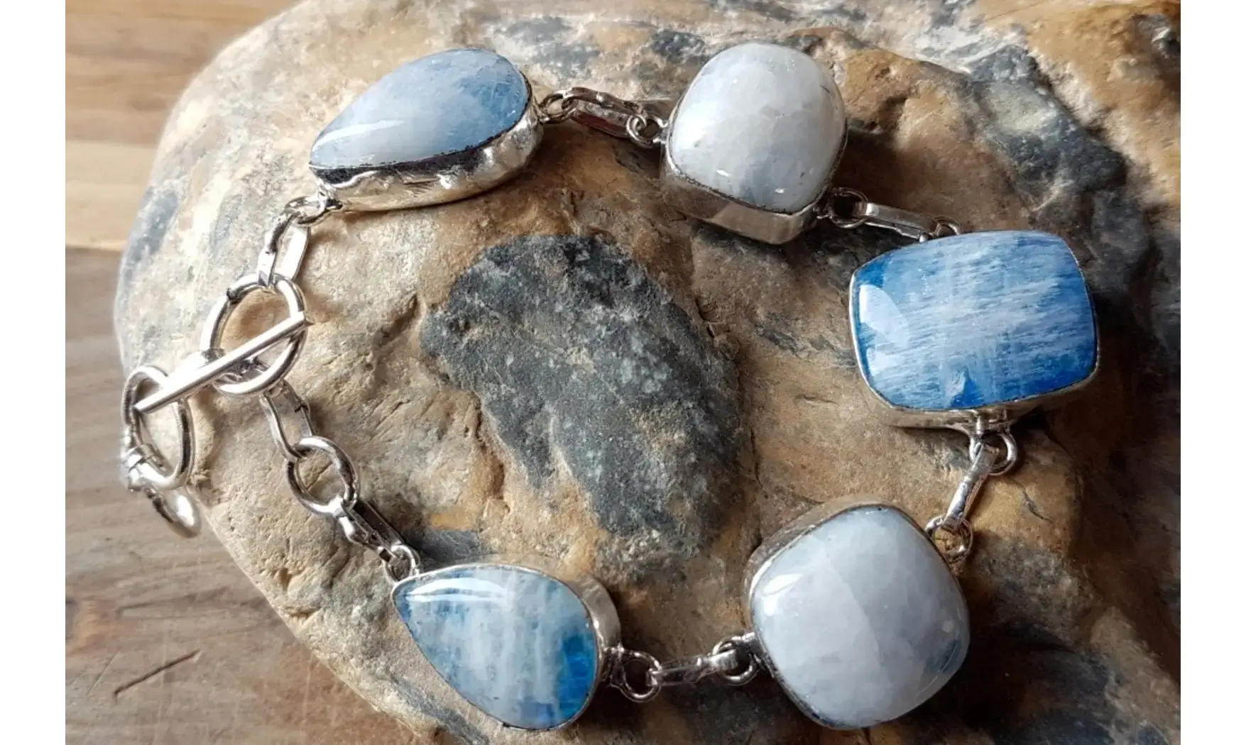 Labradorite Blanche bracelet & Argent